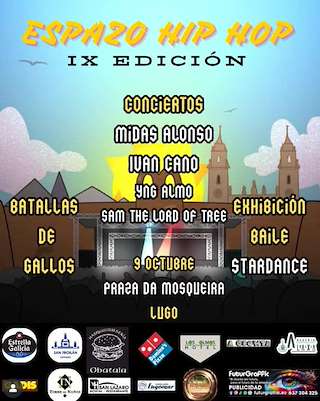 Fechas, información, programa, cartel, imágenes, mapa y ubicación de IX Espazo Hip-Hop  (2025)  en  Lugo