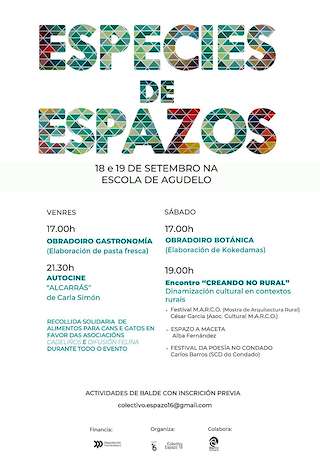 Fechas, información, programa, cartel, imágenes, mapa y ubicación de Especies de Espazos (2026) en Barro