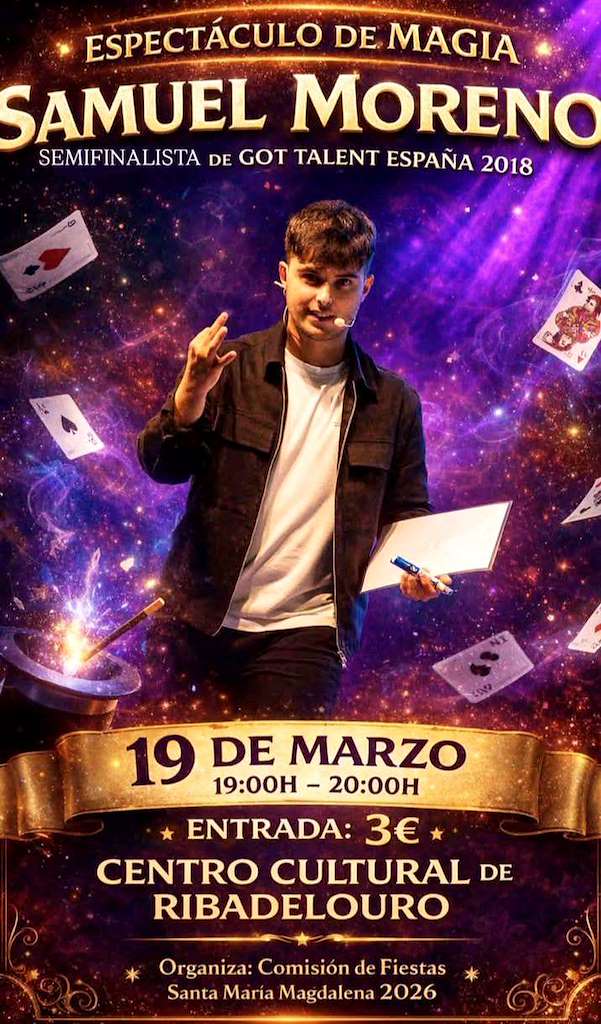 Espectáculo de Magia de Samuel Moreno (2026) en Tui