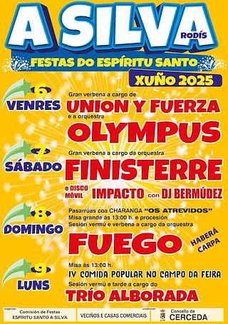 Fechas, información, programa, cartel, imágenes, mapa y ubicación de Espíritu Santo de A Silva  en  Cerceda
