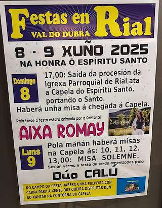 Fechas, información, programa, cartel, imágenes, mapa y ubicación de Espíritu Santo de Rial  en  Val do Dubra