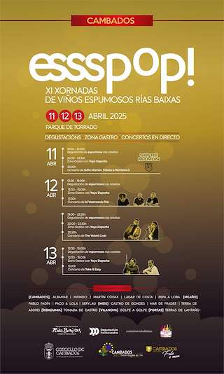 Fechas, información, programa, cartel, imágenes, mapa y ubicación de Essspop - XI Xornadas de Viños Espumosos Rías Baixas  en  Cambados