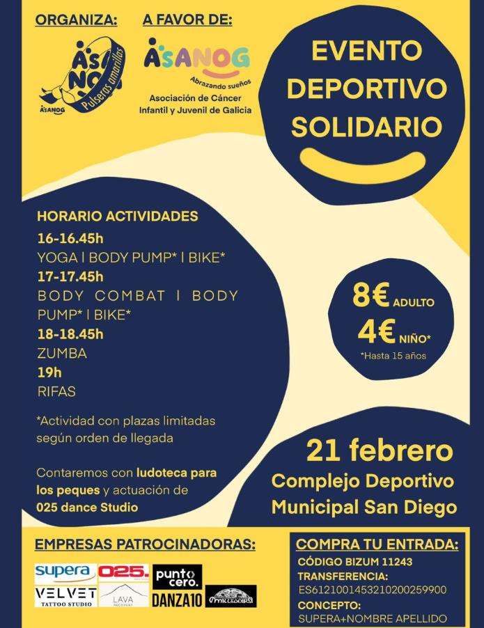 Evento Deportivo Solidario de Asanog en A Coruña