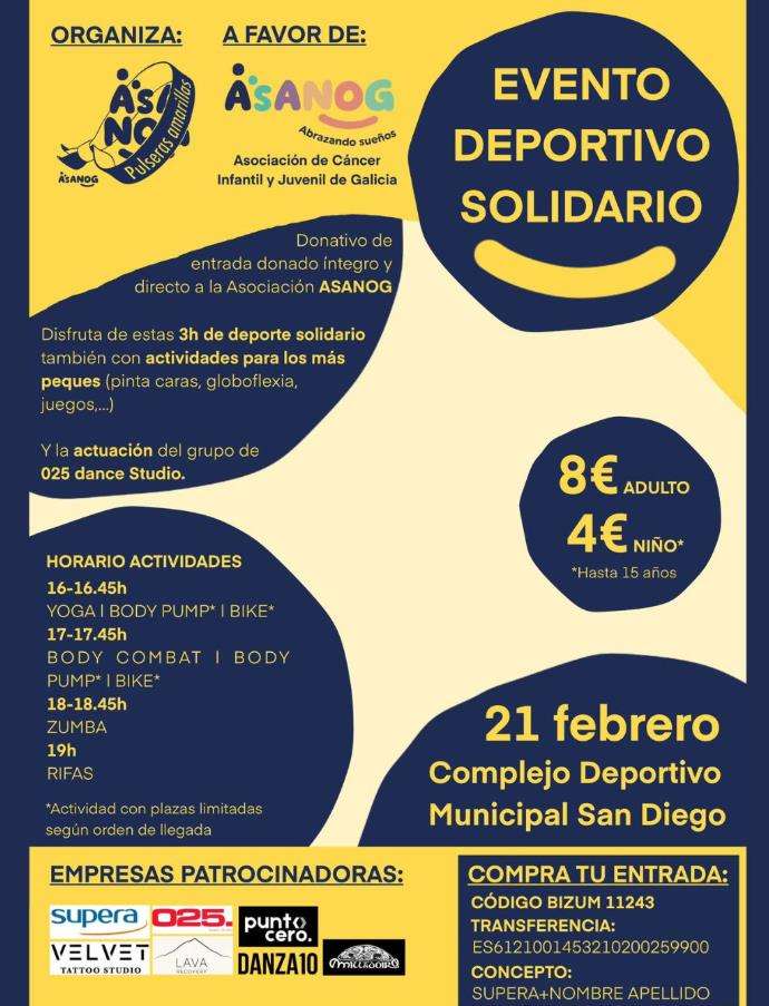 Evento Deportivo Solidario de Asanog en A Coruña