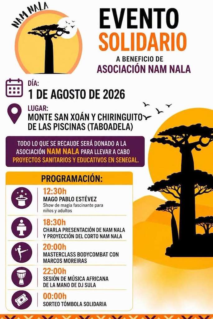 Evento Solidario en Apoio a Nam Nala (2026) en Taboadela