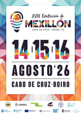 Fechas, información, programa, cartel, imágenes, mapa y ubicación de XVIII Exaltación do Mexillón de Cabo de Cruz (2026) en Boiro
