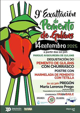 Fechas, información, programa, cartel, imágenes, mapa y ubicación de IX Exaltación do Pemento de Guláns  en  Ponteareas