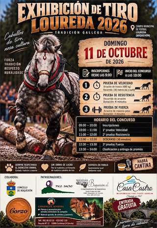 Fechas, información, programa, cartel, imágenes, mapa y ubicación de Exhibición de Tiro de Loureda (2026)  en  Boqueixón