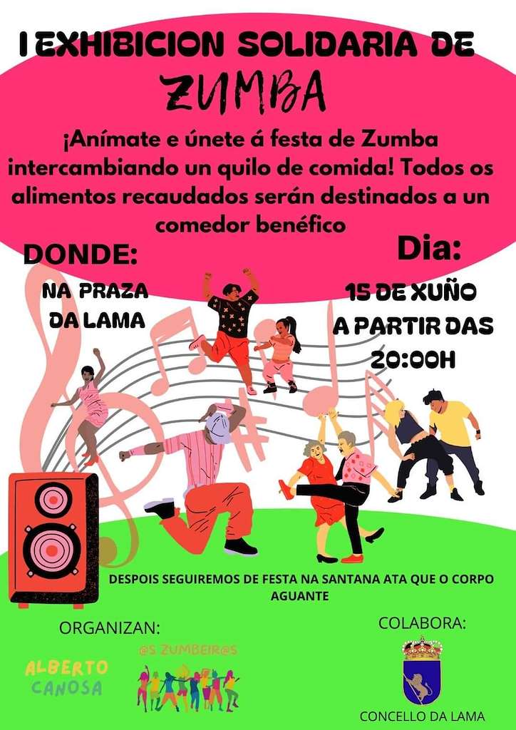 I Exhibición Solidaria de Zumba en A Lama