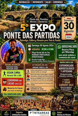 Fechas, información, programa, cartel, imágenes, mapa y ubicación de V Expo Ponte das Partidas en Moreira (2026)  en  Ponteareas
