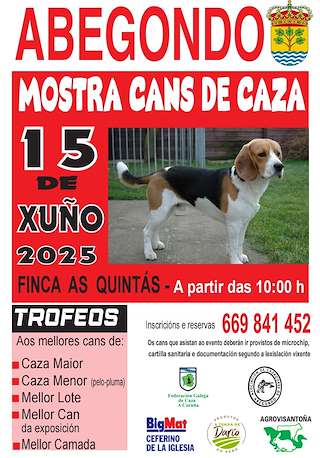 Fechas, información, programa, cartel, imágenes, mapa y ubicación de Exposición Cans de Caza  en  Abegondo