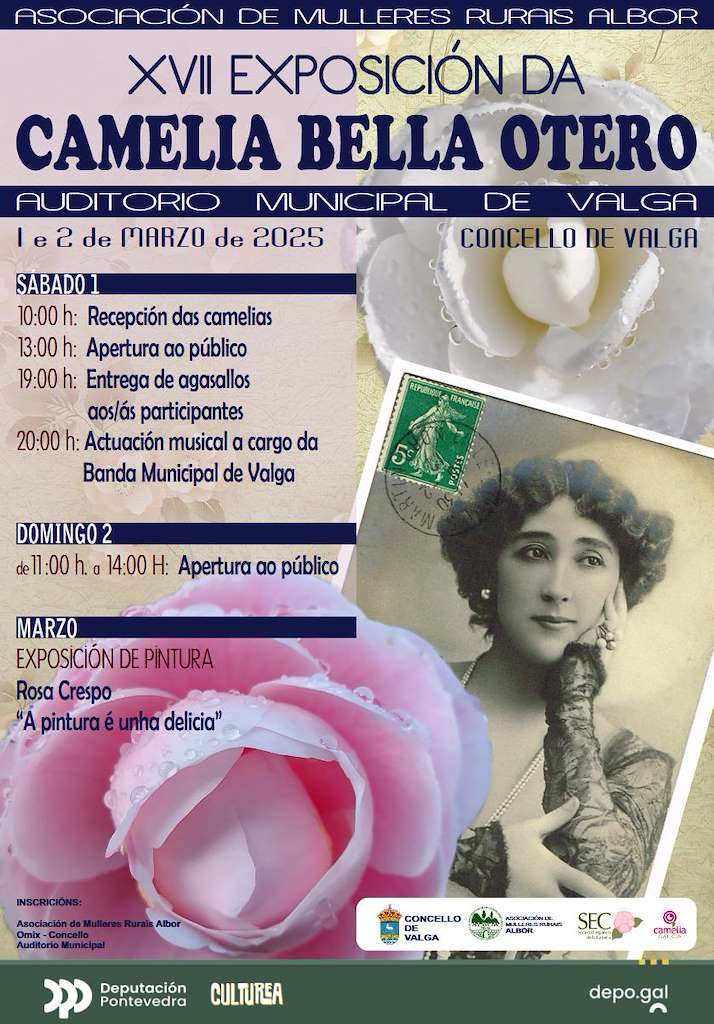 XVII Exposición da Camelia Bella Otero en Valga