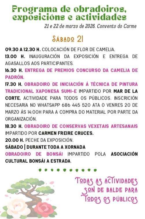 X Exposición da Camelia e do Bonsai en Padrón