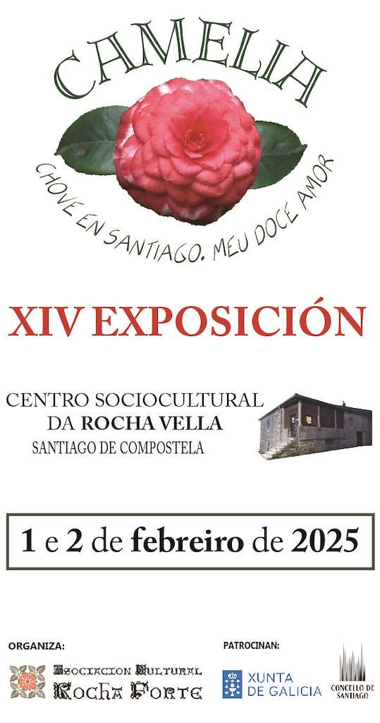 XIV Exposición da Camelia na Rocha Vella en Santiago de Compostela