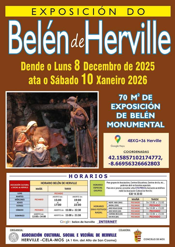 Exposición do Belén de Herville en Mos