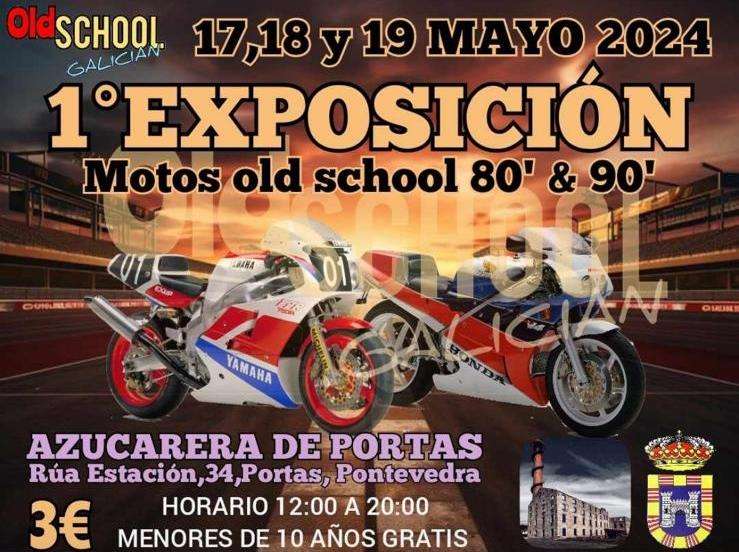 Exposición Motos Old School (2024) en Portas