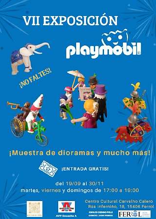 Fechas, información, programa, cartel, imágenes, mapa y ubicación de VII Exposición Playmobil  (2025) en Ferrol