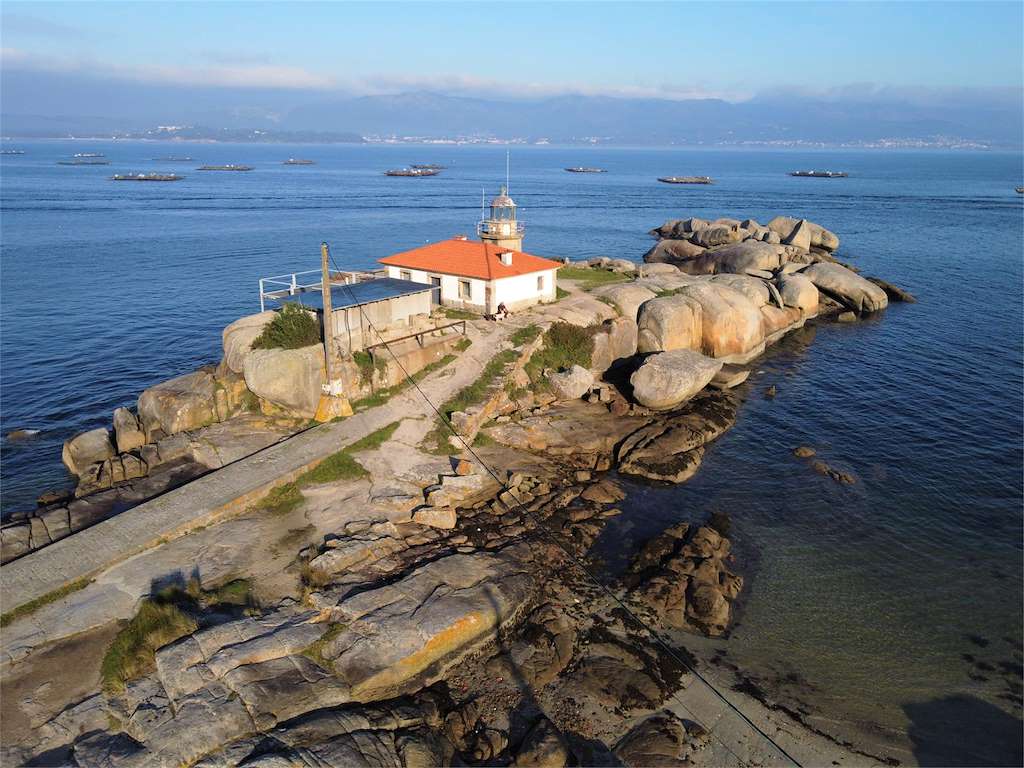 Faro de Punta Cabalo en A Illa de Arousa