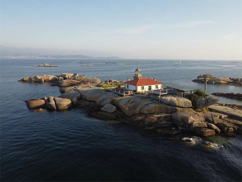 Faro de Punta Cabalo en A Illa de Arousa
