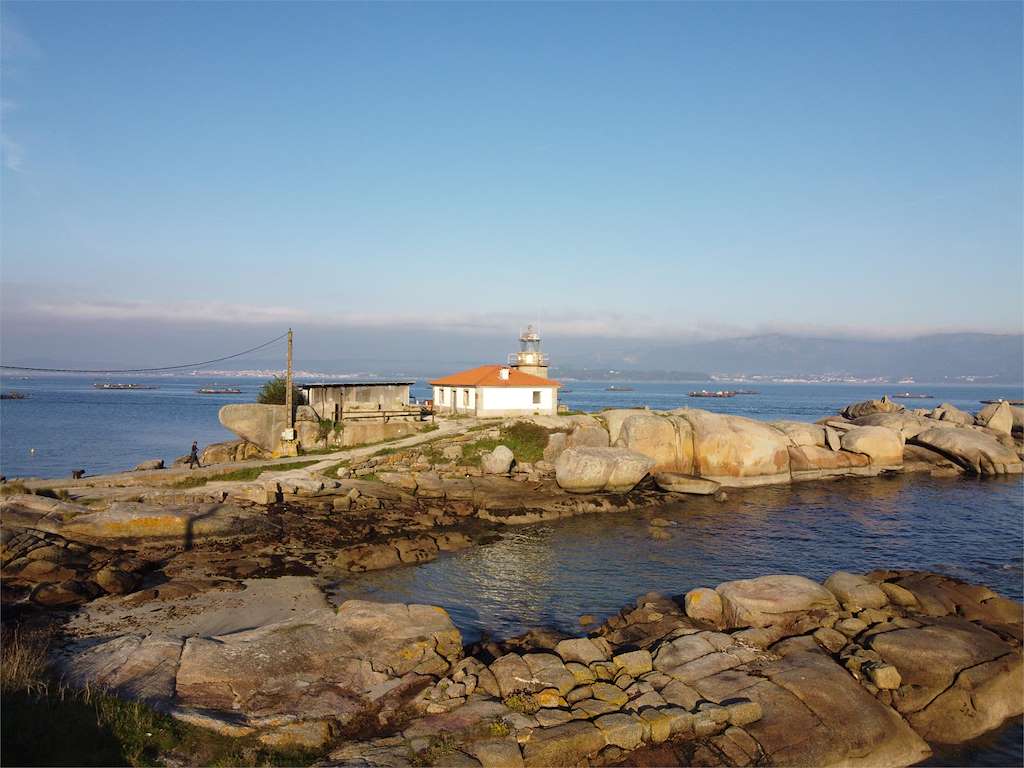 Faro de Punta Cabalo en A Illa de Arousa
