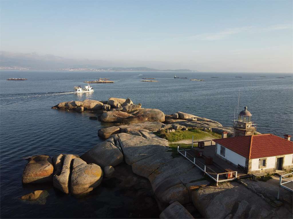 Faro de Punta Cabalo en A Illa de Arousa