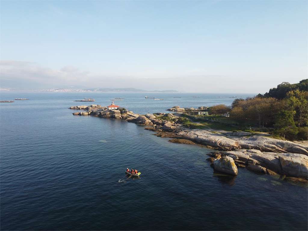 Faro de Punta Cabalo en A Illa de Arousa