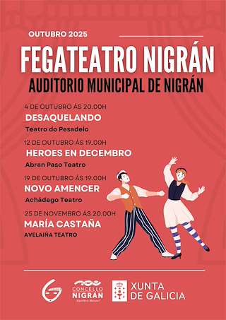 Fechas, información, programa, cartel, imágenes, mapa y ubicación de Fegatea - Federación Galega de Teatro Afeccionado (2025)  en  Nigrán