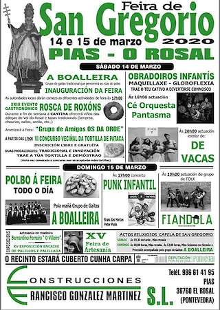 Feira de San Gregorio de Pias en O Rosal