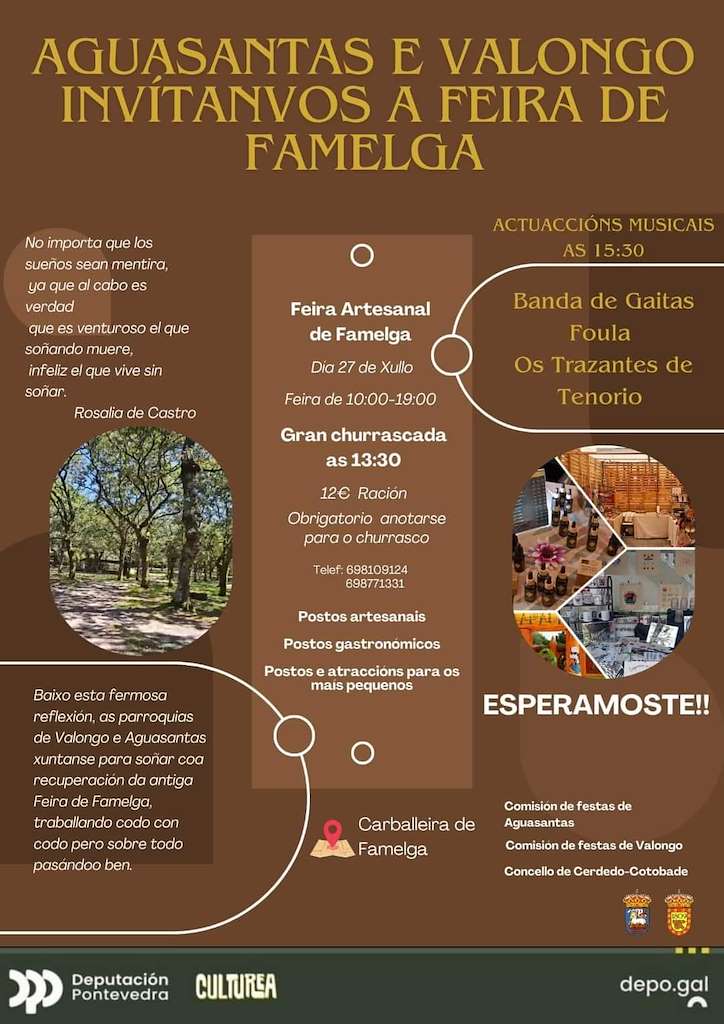 Feira Artesanal de Famelga en Cerdedo-Cotobade