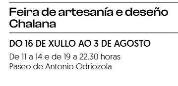 Feira Atlántica de Artesanía e Deseño A Chalana (2025) en Pontevedra
