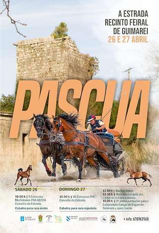 Fechas, información, programa, cartel, imágenes, mapa y ubicación de Feira Cabalar de Pascua   en  A Estrada