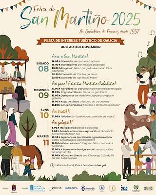 Fechas, información, programa, cartel, imágenes, mapa y ubicación de Feira Cabalar do San Martiño de Francos (2025) en Teo