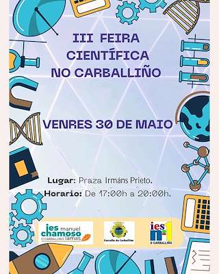 Fechas, información, programa, cartel, imágenes, mapa y ubicación de III Feira Científica  en  O Carballiño