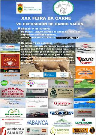 Fechas, información, programa, cartel, imágenes, mapa y ubicación de XXX Feira da Carne (2025)  en  Montederramo