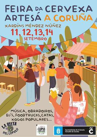 Fechas, información, programa, cartel, imágenes, mapa y ubicación de Feira da Cervexa Artesá  en  A Coruña
