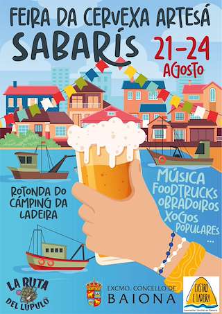 Fechas, información, programa, cartel, imágenes, mapa y ubicación de Feira da Cervexa Artesá de Sabarís  en  Baiona