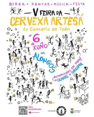 Fechas, información, programa, cartel, imágenes, mapa y ubicación de V Feira da Cervexa Artesá   en  Toén