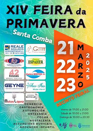 Fechas, información, programa, cartel, imágenes, mapa y ubicación de XIV Feira da Primavera  en  Santa Comba