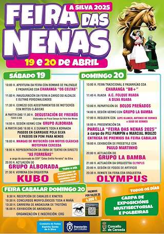 Fechas, información, programa, cartel, imágenes, mapa y ubicación de Feira das Nenas de A Silva  en  Cerceda