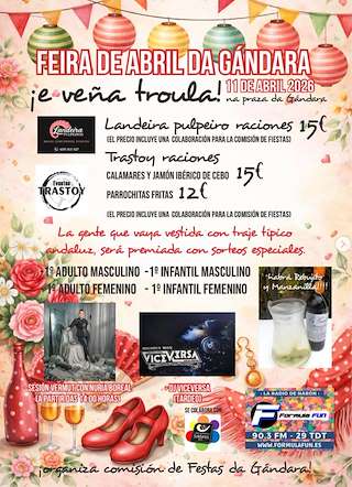 Fechas, información, programa, cartel, imágenes, mapa y ubicación de Feira de Abril da Gándara (2026)  en  Narón