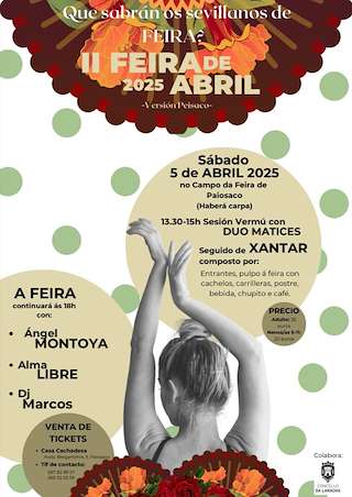 Fechas, información, programa, cartel, imágenes, mapa y ubicación de Feira de Abril de Paiosaco  en  Laracha
