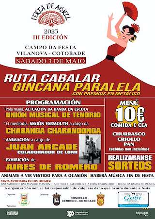Fechas, información, programa, cartel, imágenes, mapa y ubicación de III Feira de Abril de Vilanova  en  Cerdedo-Cotobade