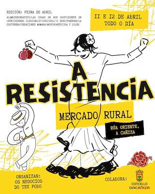 Fechas, información, programa, cartel, imágenes, mapa y ubicación de Feira de Abril - Mercado Rural A Resistencia (2026)  en  A Caniza