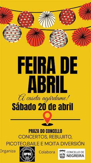 Fechas, información, programa, cartel, imágenes, mapa y ubicación de Feira de Abril  en  Negreira