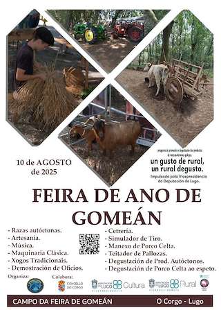 Fechas, información, programa, cartel, imágenes, mapa y ubicación de V Feira de Ano de Gomeán  en  O Corgo