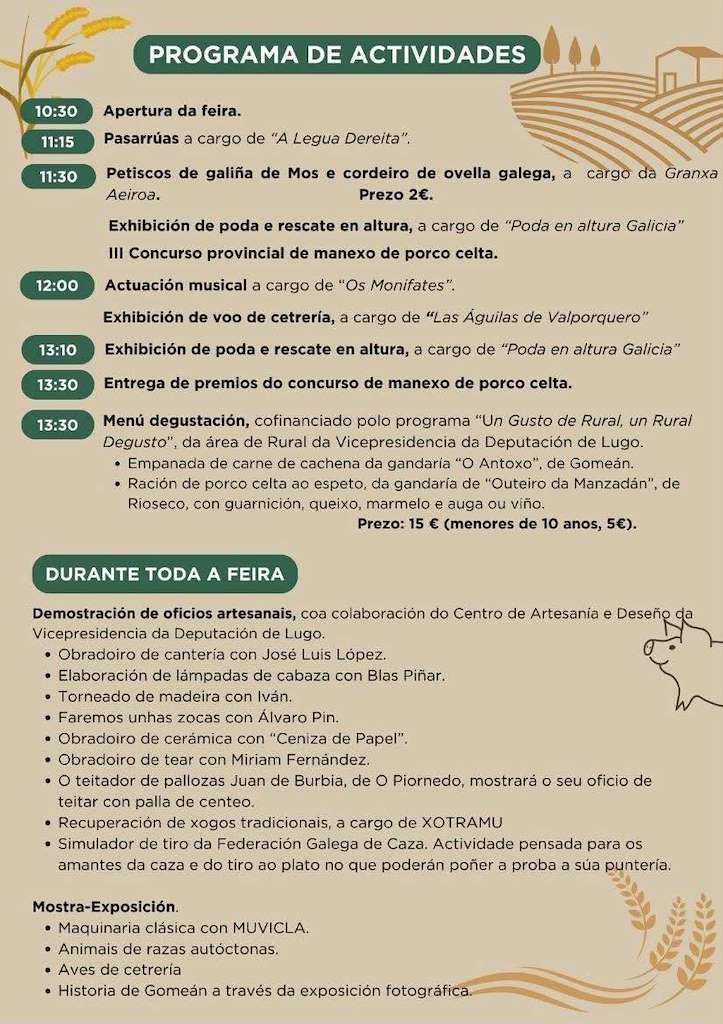 V Feira de Ano de Gomeán en O Corgo