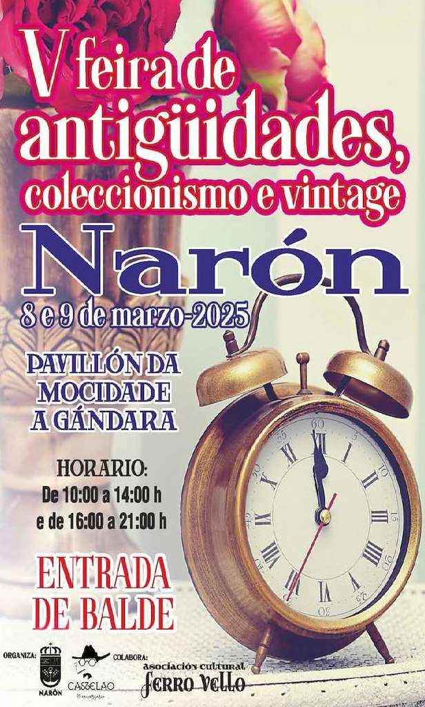 V Feira de Antigüedades, Coleccionismo e Vintage en Narón