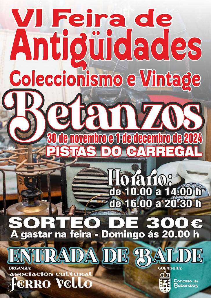 IV Feira de Antigüidades, Coleccionismo e Vintage en Betanzos