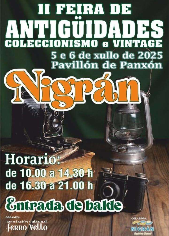 II Feira de Antigüidades, Coleccionismo e Vintage en Nigrán