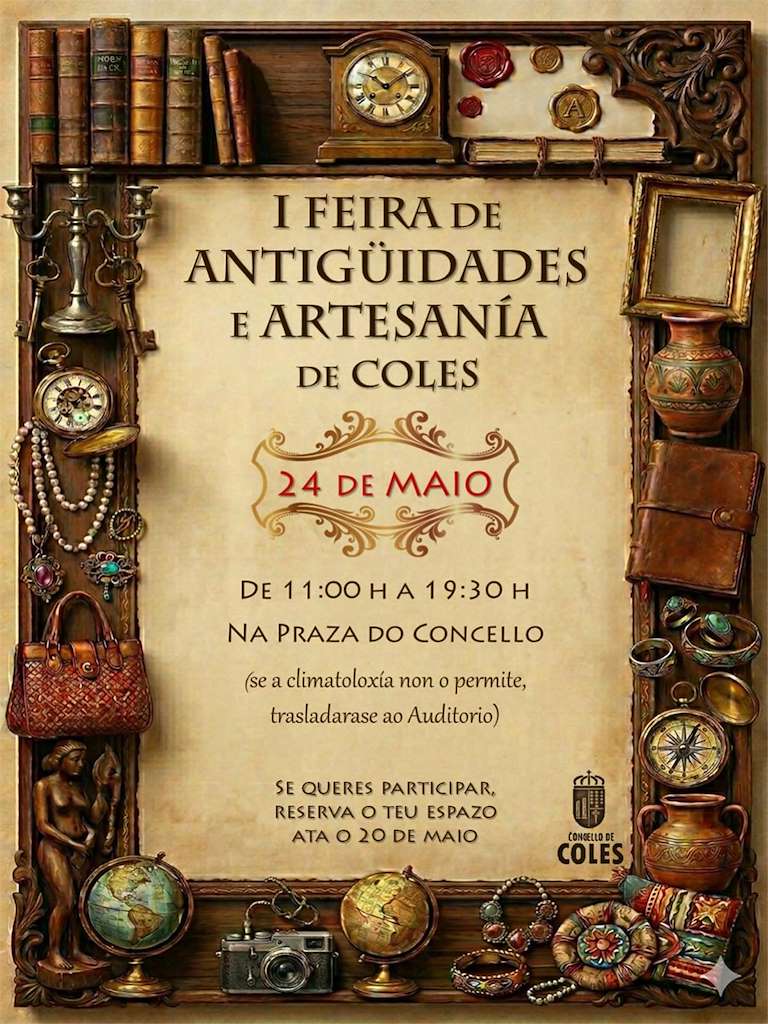I Feira de Antigüidades e Artesanía (2026) en Coles